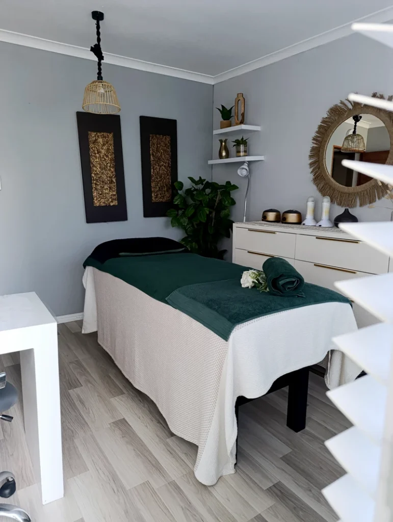 Beauty treatment room in Brackenfell at Absolute Beauty – featuring clean, professional space for skin, brow, and lash services.